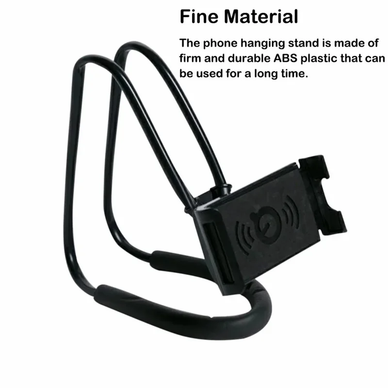 Neck Hanging Desktop Phone Tablet Holder for iPhone 16 / 16 Plus / 16 Pro / 16 Pro Max Flexible Lazy Cell Phone Support Stand - Purple