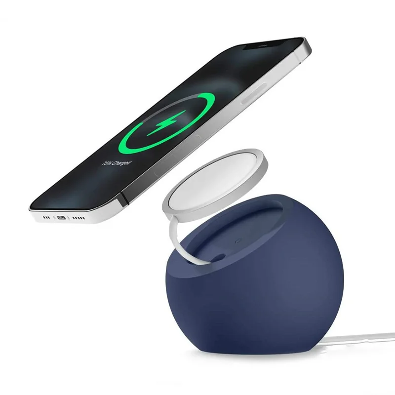 Silicone Charger Stand for iWatch Desktop Mount Holder - Grey