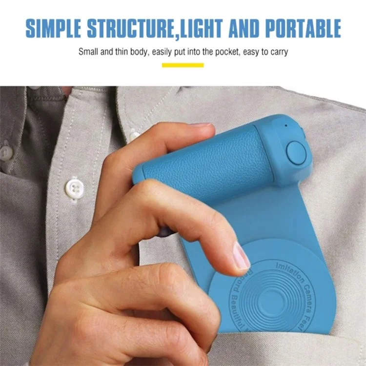 Camera-Shaped Bluetooth-compatible Phone Holder Handle Desktop Magnetic Rotating Phone Stand - Green