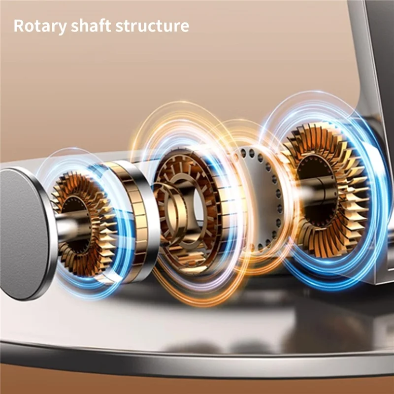 YY-027 Desktop Phone Bracket Stand 360° Rotation Foldable Desktop Holder Tablet Stand - Black