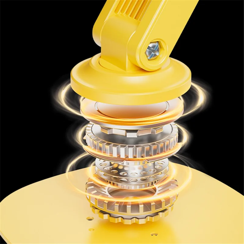 WEKOME Life Series WA-SL03 Foldable Phone Stand ABS+Silicone Rotatable Desktop Cradle Dock - Black