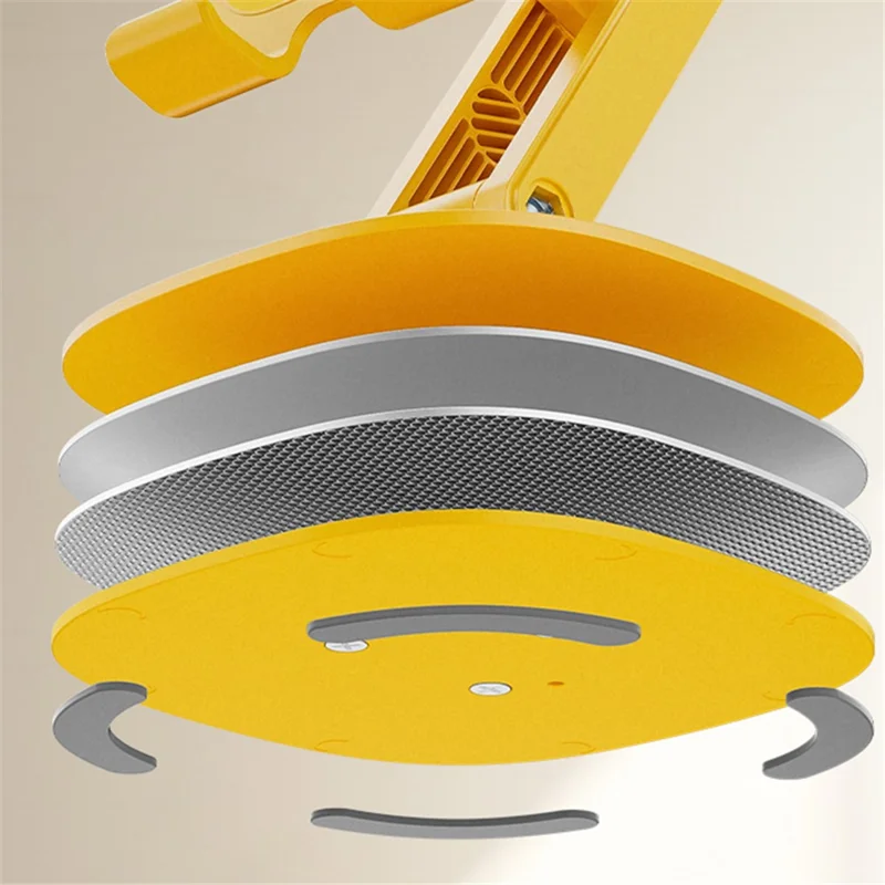 WEKOME Life Series WA-SL03 Foldable Phone Stand ABS+Silicone Rotatable Desktop Cradle Dock - Black