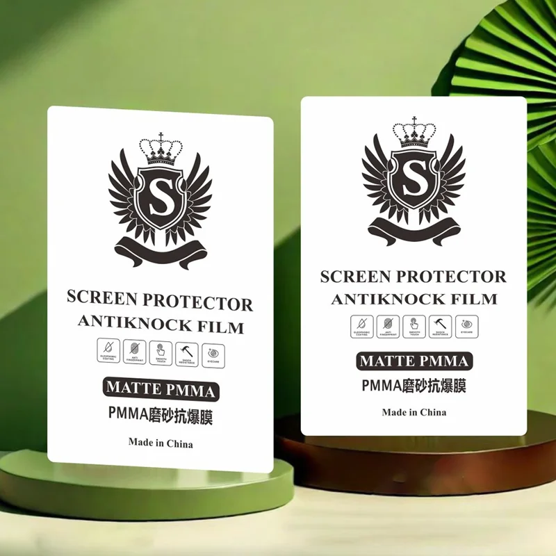 50 Pcs PMMA Anti-Explosion Film 4-Layer Thickened Cuttable Screen Protector For Flat Screens - Matte