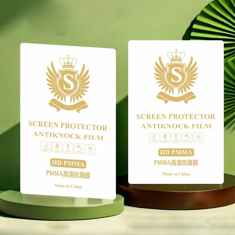 50 Pcs PMMA Anti-Explosion Film 4-Layer Thickened Cuttable Screen Protector For Flat Screens - Matte