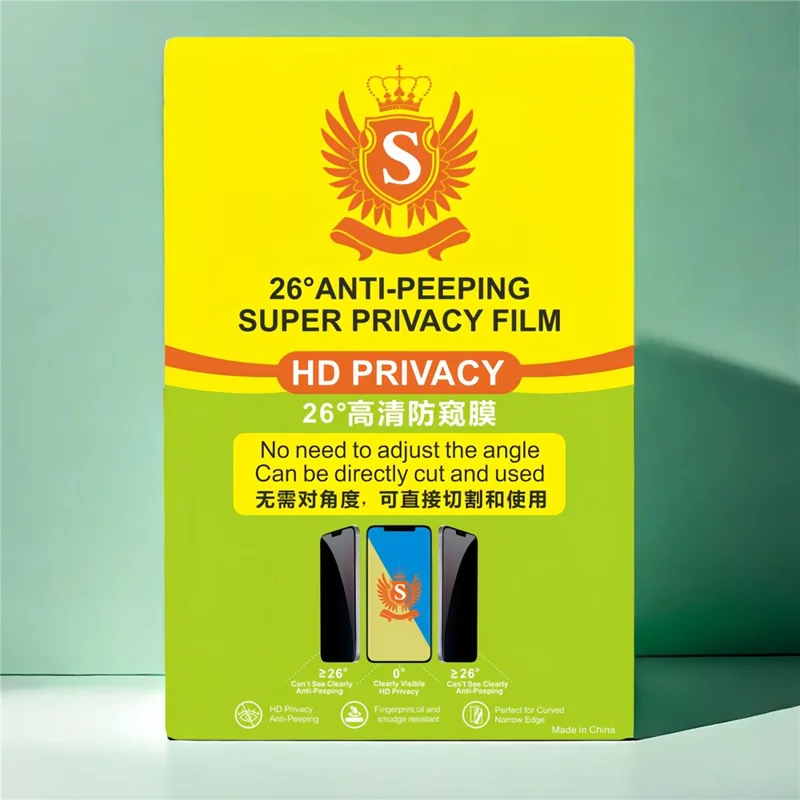 50 Pcs Privacy Screen Protector TPU HD Anti Spy Hydrogel Film Full Coverage Soft Film For Curved Screens