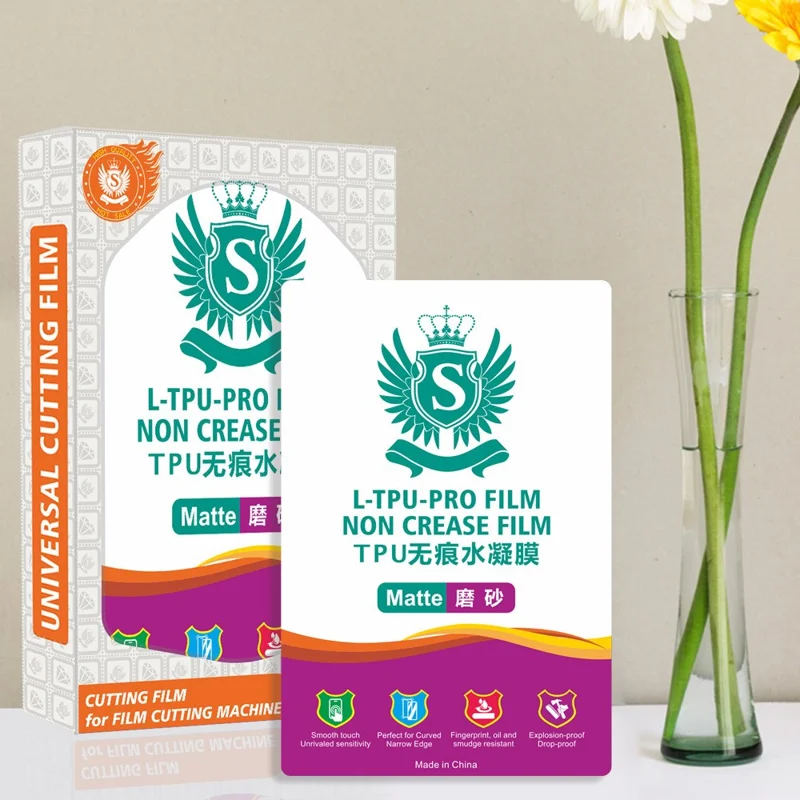 L-TPU-PRO 50 Pcs Screen Protector 4-Layer TPU Self Healing Hydrogel Film For Curved Screens - Matte