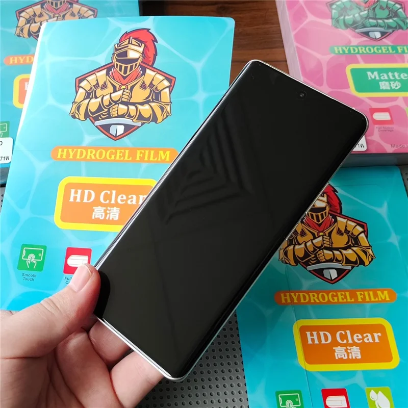 50 Pcs 8 Inch TPU Hydrogel Film Anti Scratch Screen Protector For Curved  /  Flat Screens - HD Clear