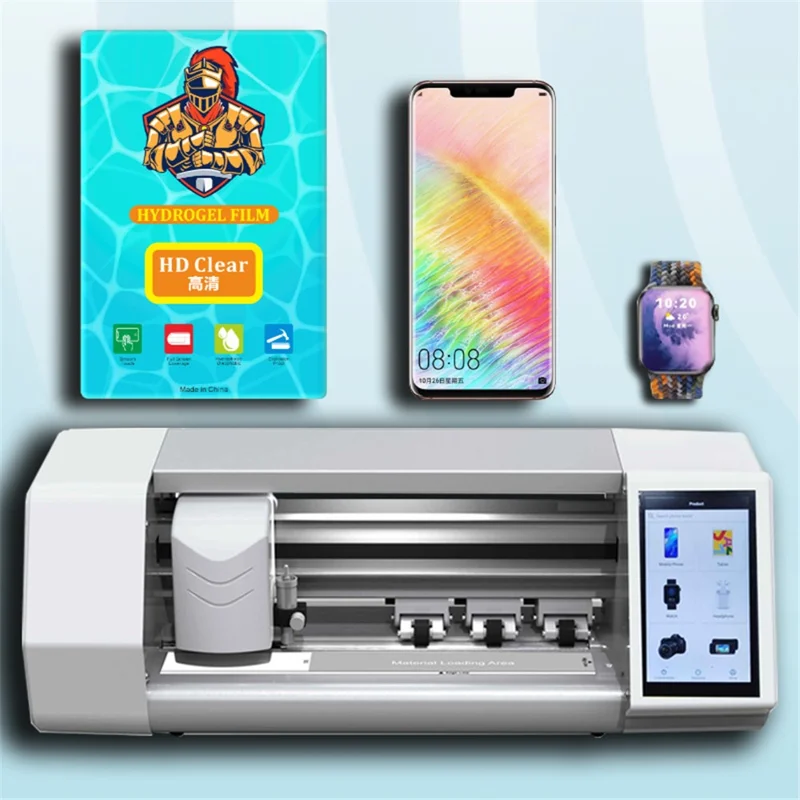 50 Pcs 8 Inch TPU Hydrogel Film Anti Scratch Screen Protector For Curved  /  Flat Screens - HD Clear