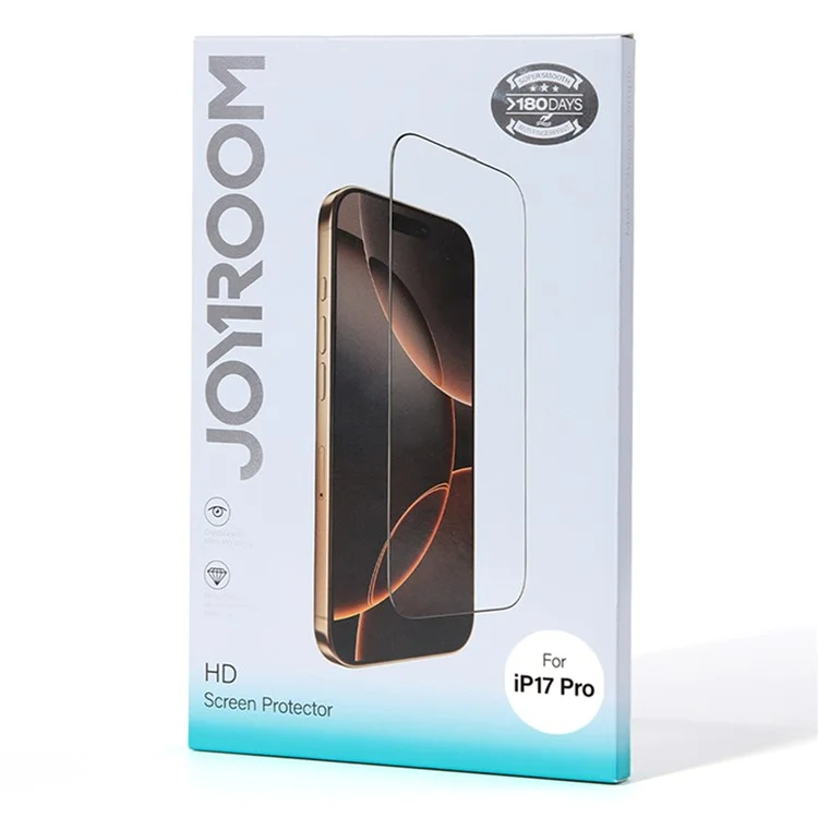 JOYROOM JR-MQS0606 For iPhone 17 Pro Silk Printing Screen Protector 2.5D High Aluminium-Silicon Glass Film
