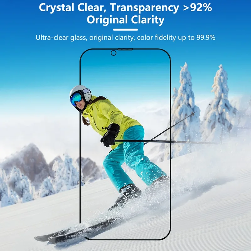 JOYROOM JR-MQS0609 For iPhone 17 Screen Protector Eye Protection 2.5D Silk Printing High Aluminium-Silicon Glass Film