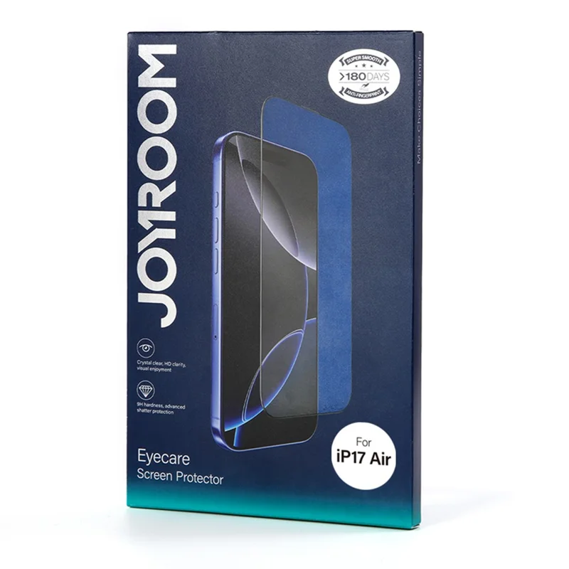 JOYROOM JR-MQS0611 For iPhone 17 Air Screen Protector Eye Protection 2.5D Silk Printing High Aluminium-Silicon Glass Film