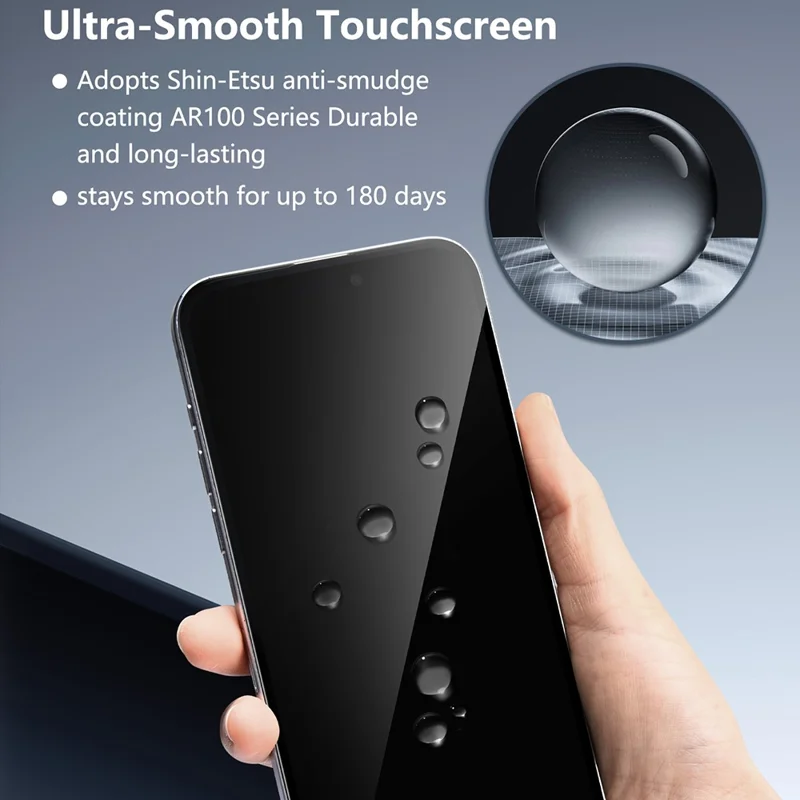 JOYROOM JR-MQS0612 For iPhone 17 Pro Max Screen Protector Eye Protection 2.5D Silk Printing High Aluminium-Silicon Glass Film