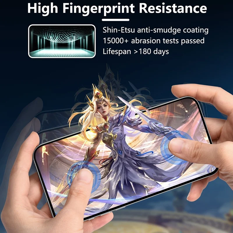 JOYROOM JR-MQS0612 For iPhone 17 Pro Max Screen Protector Eye Protection 2.5D Silk Printing High Aluminium-Silicon Glass Film