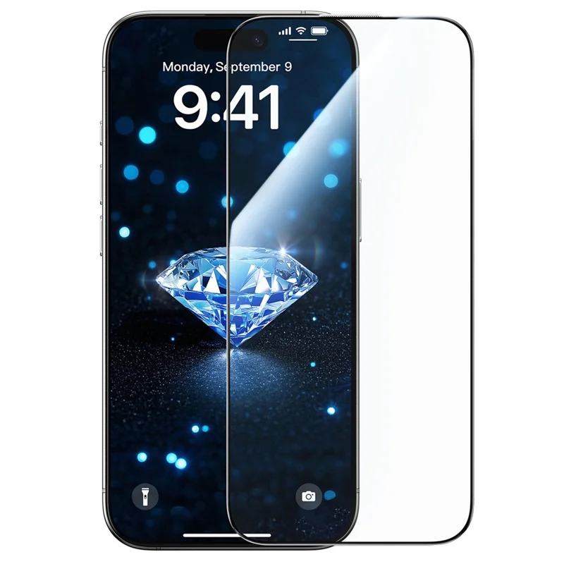 JOYROOM JR-MQS0567 For iPhone 17 Screen Protector Silk Printing 2.5D High Aluminium-Silicon Glass Clear Film