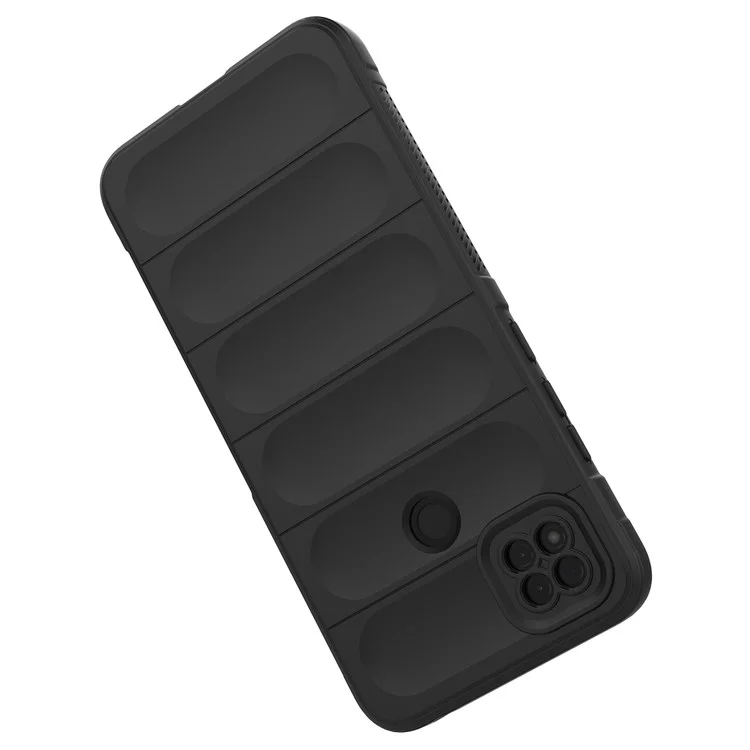Para Xiaomi Redmi 9C/9C NFC Anti-caída Carcasa de Teléfono de Protección de Absorción de Golpes Suave de TPU - Negro