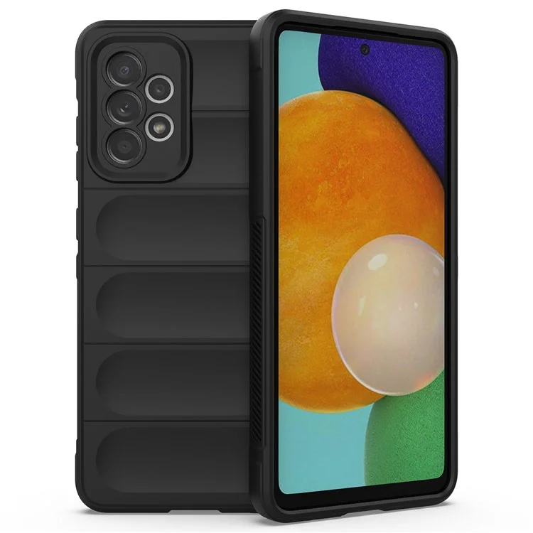 Pour Samsung Galaxy A52 4G/5G/A52s 5G Non-Slip Soft TPU Phone Case Drop-Proof Cell Phone Protective Cover - Noir