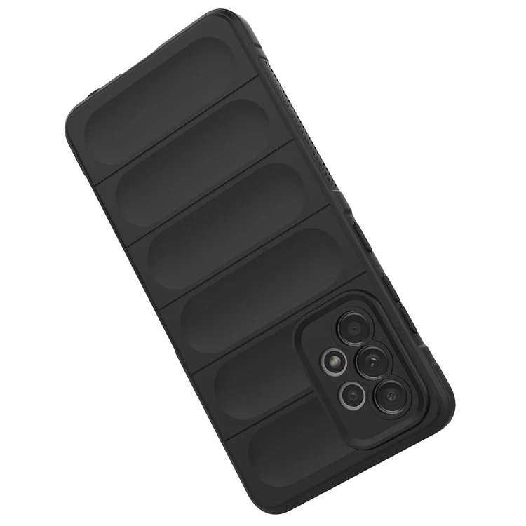 Pour Samsung Galaxy A52 4g / 5G / A52s 5G Non-glipage Soft TPU Tpus Thelo Coble Couverture de Téléphone Indérieur de Tempor - le Noir