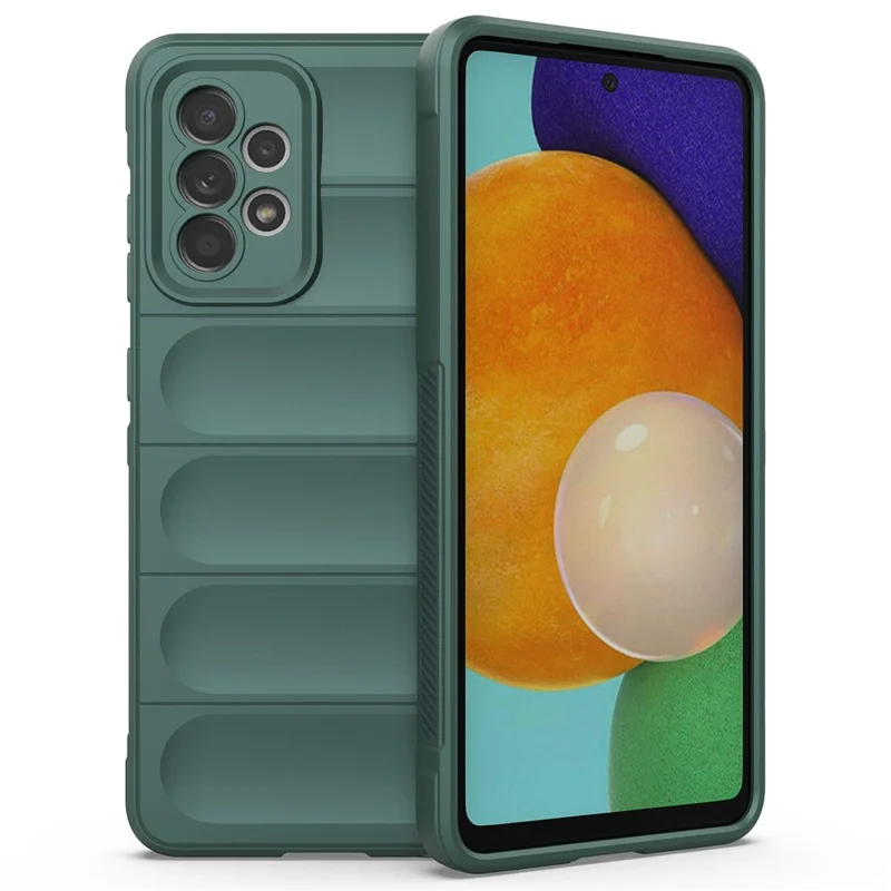For Samsung Galaxy A52 4G/5G/A52s 5G Non-Slip Soft TPU Phone Case Drop-Proof Cell Phone Protective Cover - Green