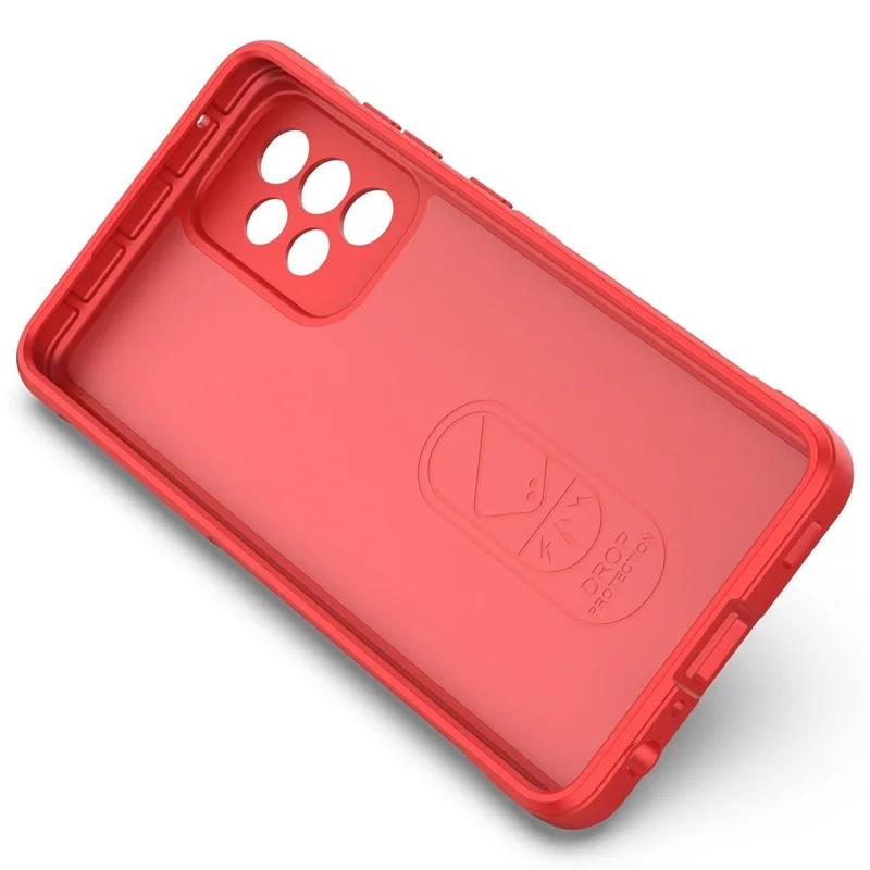 For Samsung Galaxy A52 4G/5G/A52s 5G Non-Slip Soft TPU Phone Case Drop-Proof Cell Phone Protective Cover - Red
