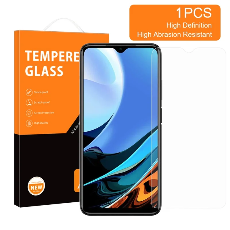 AMORUS For Xiaomi Redmi 9T/Redmi 9 Power/Redmi Note 9 4G (Qualcomm Snapdragon 662)/Xiaomi Poco M3 2.5D Arc Edge High Aluminum-silicon Glass 9H Hardness Screen Protector
