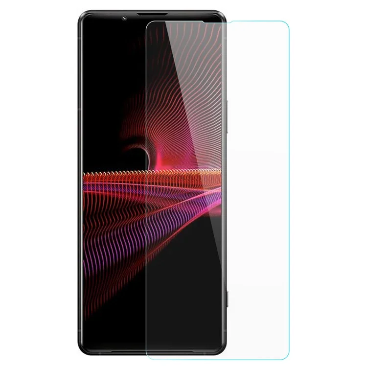 AMORUS High Aluminum-silicon Glass Film per Sony Xperia 1 III 5G, Schermo protettivo 2.5D Arc Edge a prova di esplosione