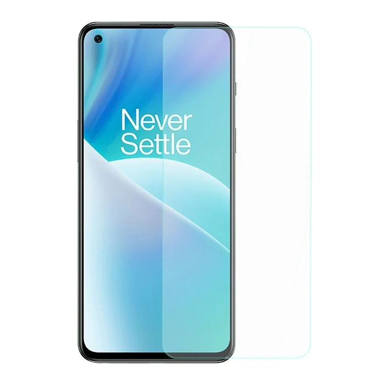 Film de protection d'écran AMORUS pour OnePlus Nord 2T 5G, résistant à l'abrasion, verre en aluminium-silicium 2,5D haute définition et clair