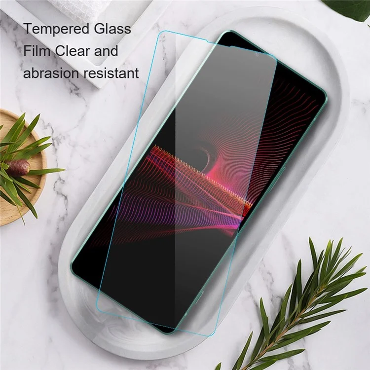 AMORUS Für Sony Xperia 1 IV 5G 9H Bildschirmschutz 2,5D Rand Hochempfindlich Hochaluminium-Silizium-Glas Klarer HD-Film