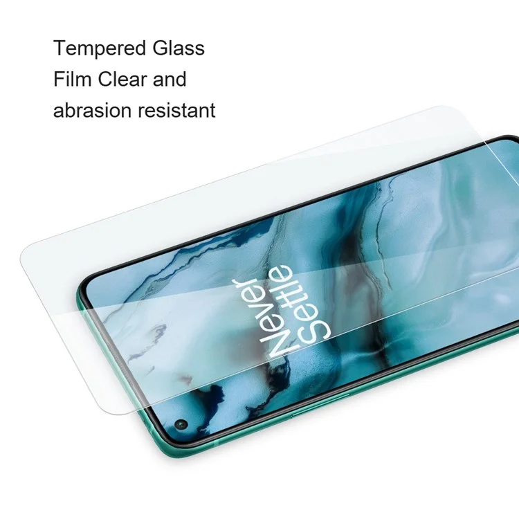 Filme De Tela Amorus Para OnePlus Nord 2 5G Alta Dureza Anti-arranhão 2,5D Alto Alumínio-silício HD Clear Protector