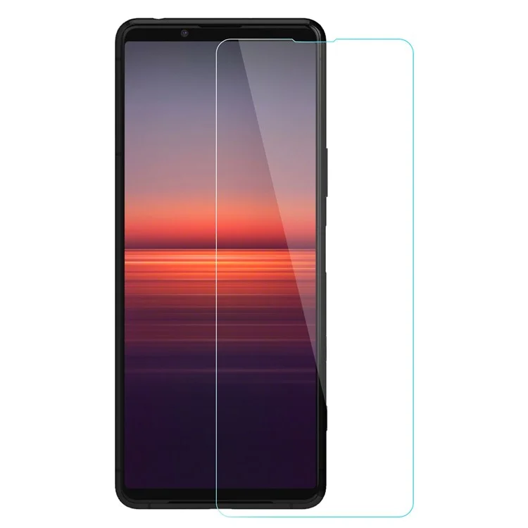 AMORUS Pour Sony Xperia 5 II HD High Aluminum-silicon Glass Screen Protector 2.5D Arc Edge 9H Anti-explosion Film
