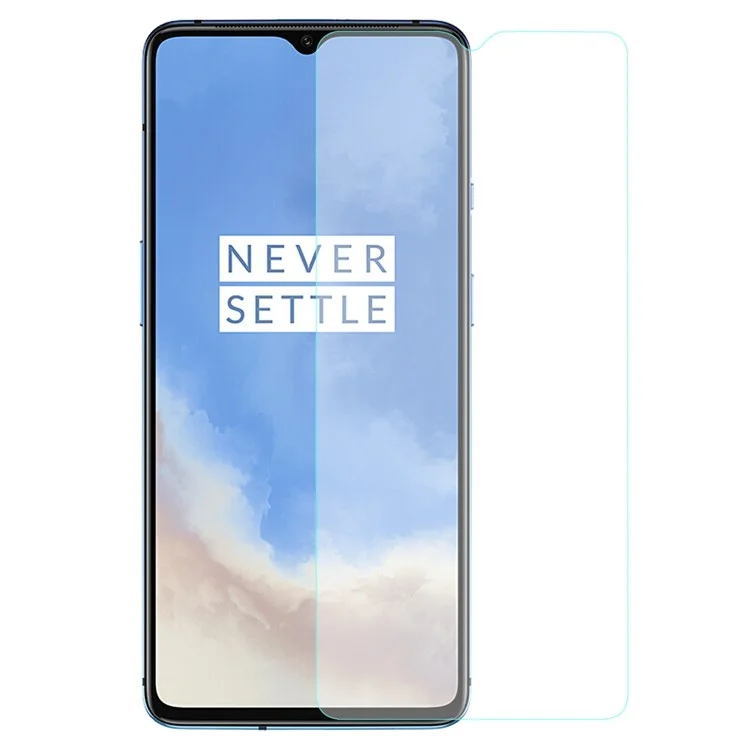 Amorus Para OnePlus 7T Antifingerprint 9H Duess de Hudendade High Silicon Glass HD Clear