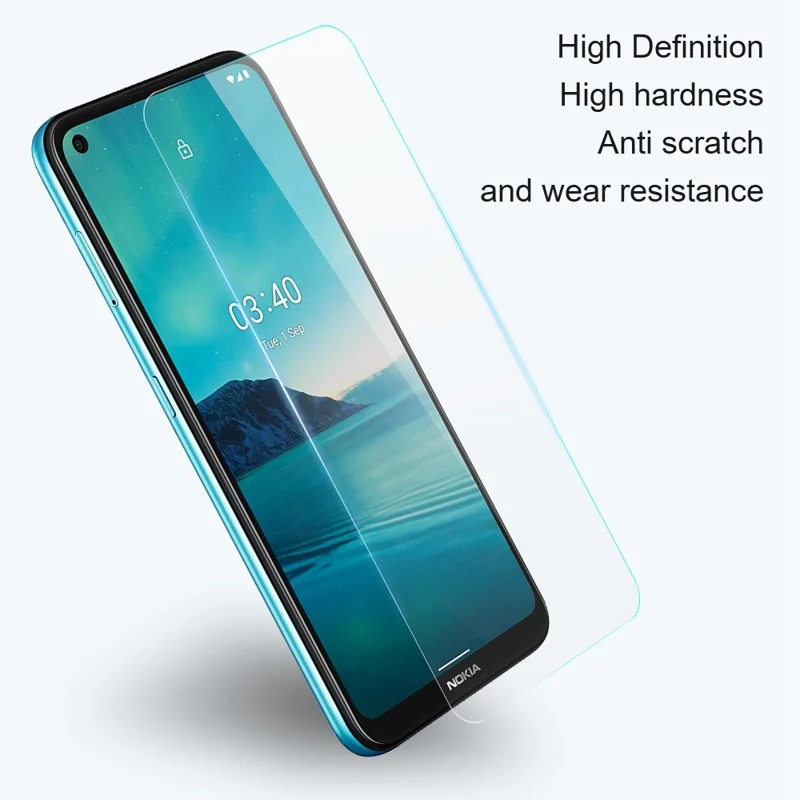 AMORUS For Nokia 4.2 Super Clear 2.5D Arc Edge High Aluminum-silicon Glass Film Anti-explosion Screen Protector