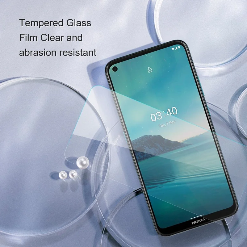AMORUS For Nokia 4.2 Super Clear 2.5D Arc Edge High Aluminum-silicon Glass Film Anti-explosion Screen Protector