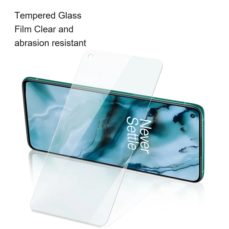 AMORUS For OnePlus 7 High Aluminum-silicon Glass Clear Screen Protector 9H Hardness 2.5D Anti-Shatter Film
