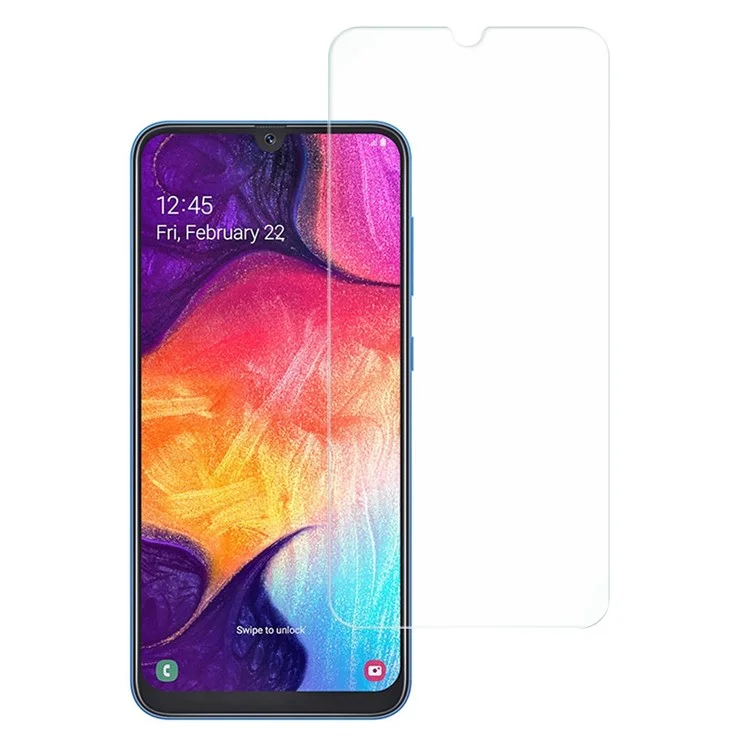 AMORUS para Samsung Galaxy A50/A50s/A30s Filme de Vidro de Alumínio-silício de Alta Resistência 9H 2,5D Anti Arranhões HD Claro Protetor de Tela
