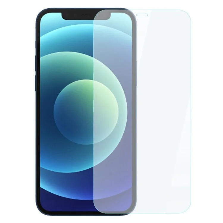AMORUS Película protectora de pantalla para iPhone 12 mini 5.4 pulgadas, vidrio de aluminio-silicio de alta dureza 2.5D 9H a prueba de roturas