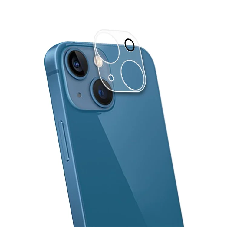 For iPhone 14 Plus 6.7 inch Full Covering High Transparency Anti-explosion AGC Glass Rear Camera Lens Protector