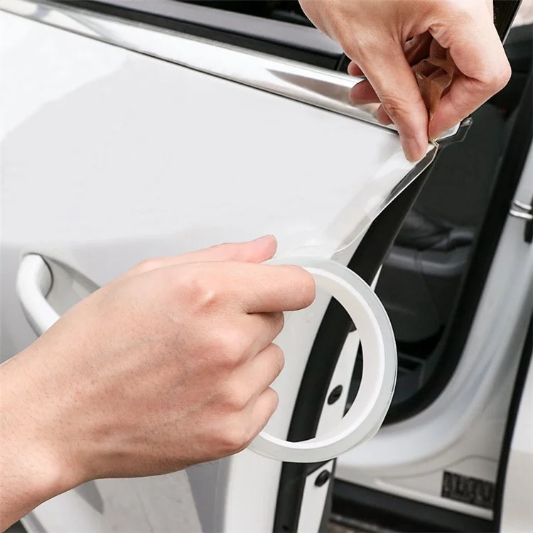 Protection de porte de carrosserie WVV pour voiture, bande invisible de protection de pare-chocs transparent en acrylique 3 cm x 3 m