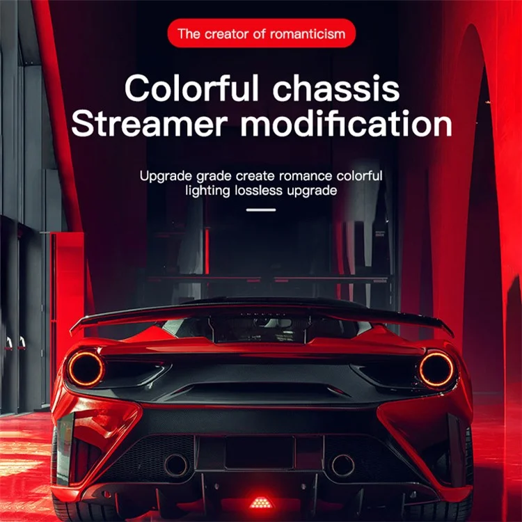 Car Modification High Brightness LED Brake Light Universal Vehicle Strobe Tail Lamp Rear Fog Light