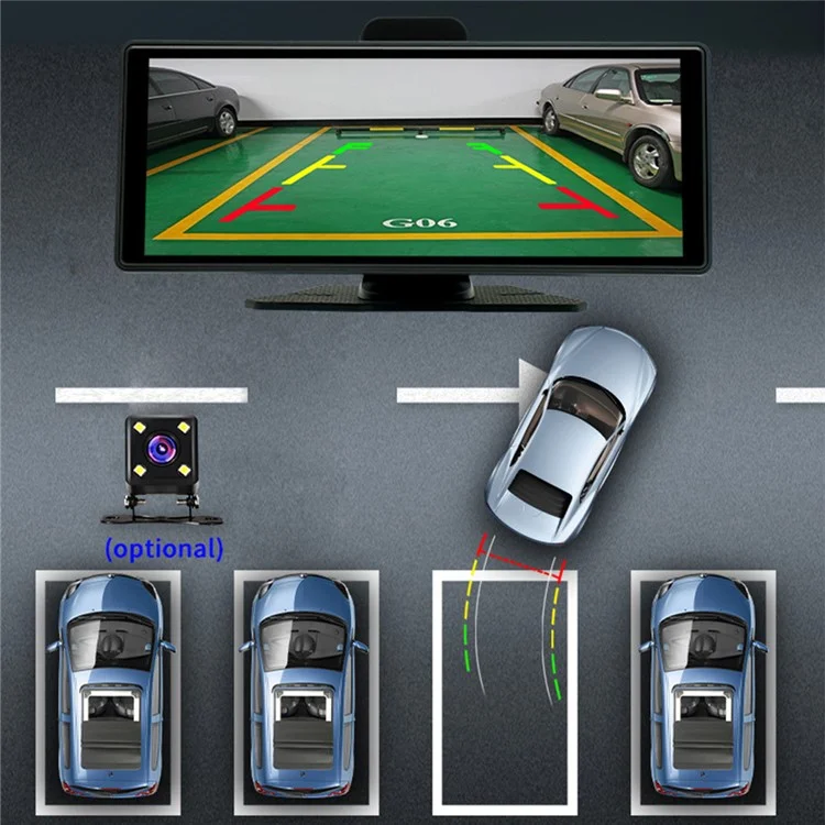 Registratore DVR wireless per auto da 9,36 pollici con navigazione GPS e immagine di retromarcia WiFi