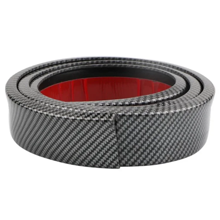 3.5cm Width Universal Car Wheel Eyebrow PVC Protector Strip Wheel Arch Fender Trim Strip, 1.5m - Carbon Fiber