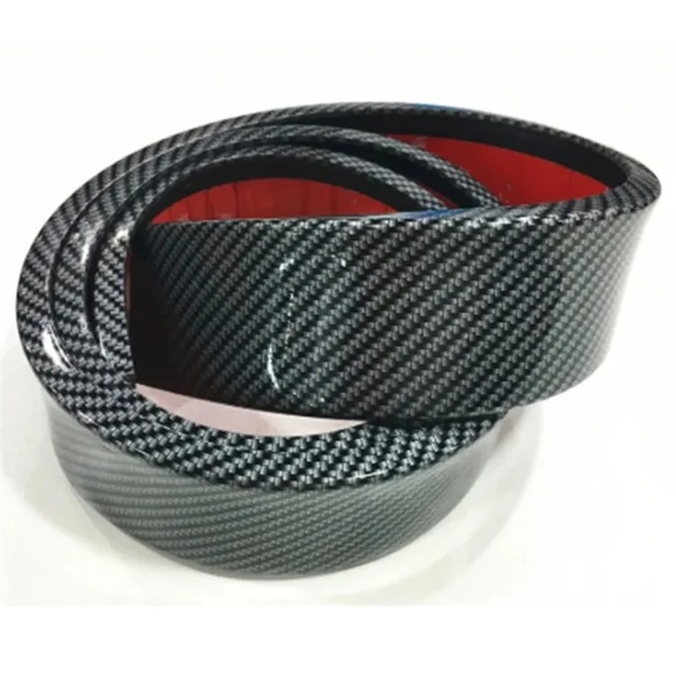 3.5cm Width Universal Car Wheel Eyebrow PVC Protector Strip Wheel Arch Fender Trim Strip, 1.5m - Carbon Fiber