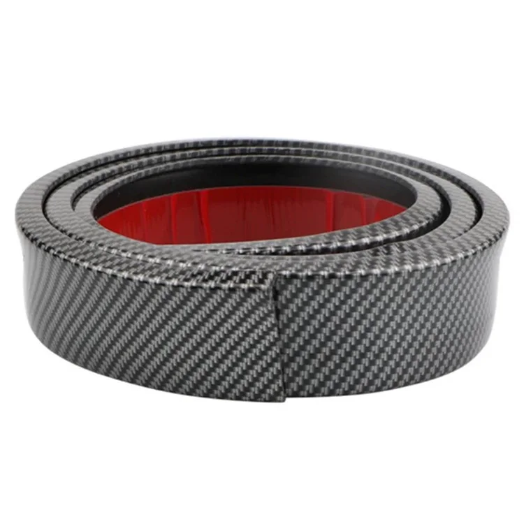 4.5cm Width Car Wheel Eyebrow Anti-Collision PVC Strip Wheel Arch Fender Trim Sticker, 1.5m - Carbon Fiber