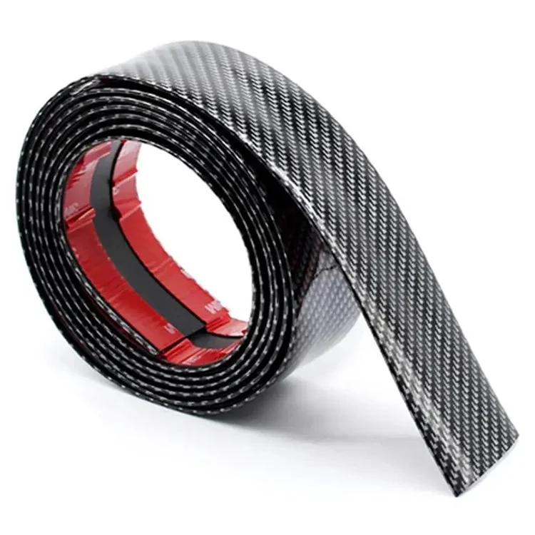 4.5cm Width Car Wheel Eyebrow Anti-Collision PVC Strip Wheel Arch Fender Trim Sticker, 1.5m - Carbon Fiber