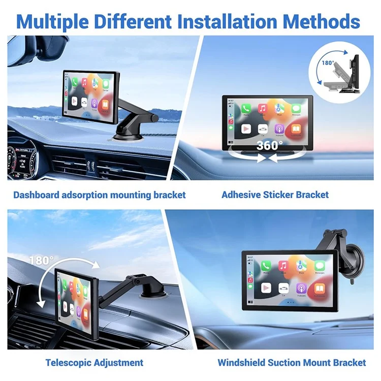 W519 Schermo da 9 pollici per Auto Wireless Carplay Android Auto con Navigazione GPS / Mirror Link / Controllo Vocale