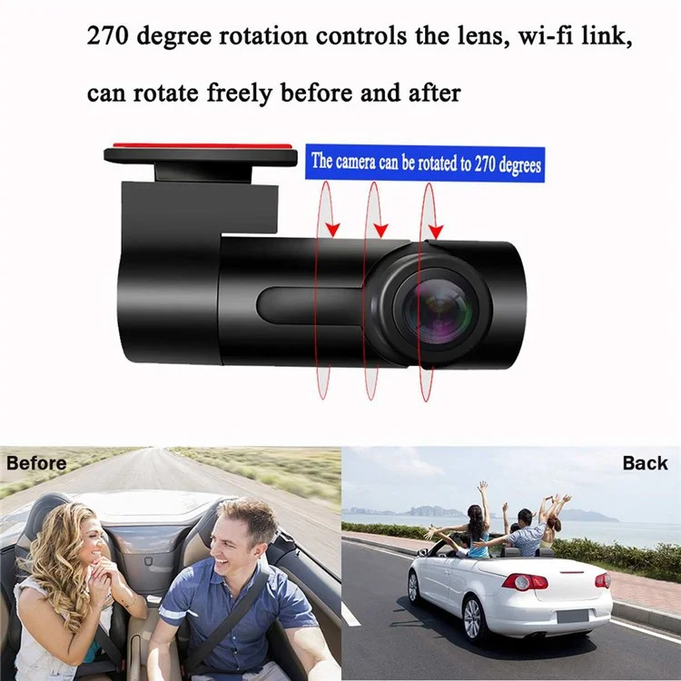 G10 1080P HD Car DVR Registratore video Recorder WiFi Dash Cam Visione notturna Telecamera monitor di parcheggio