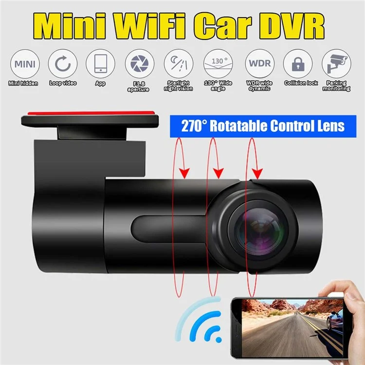 G10 1080P HD Car DVR Registratore video Recorder WiFi Dash Cam Visione notturna Telecamera monitor di parcheggio