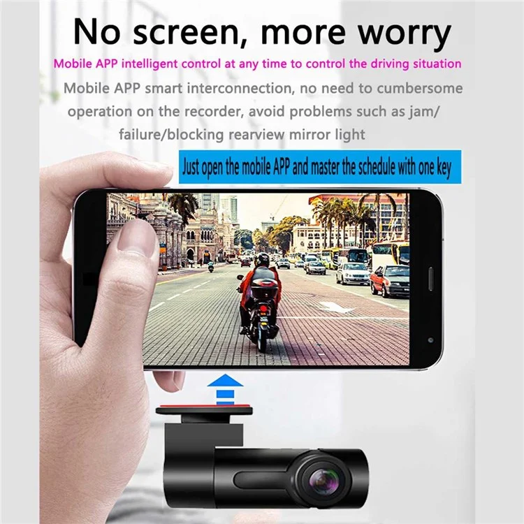 G10 1080P HD Car DVR Registratore video Recorder WiFi Dash Cam Visione notturna Telecamera monitor di parcheggio