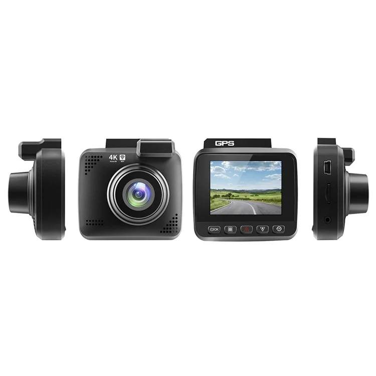 V53 4K UHD 2160P Cámara de Estacionamiento de Automóvil WiFi GPS Pastrón de Control de la Cámara Registradora de 170 Grados Diseño de Sensor g de Visión de Ancho Para Azdome GS63H