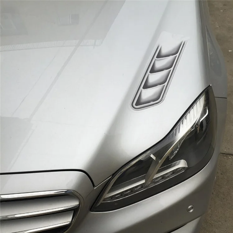 Car Hood Stickers 3D Design Car Trim Decoration Stickers Decals, Size: 37x21cm