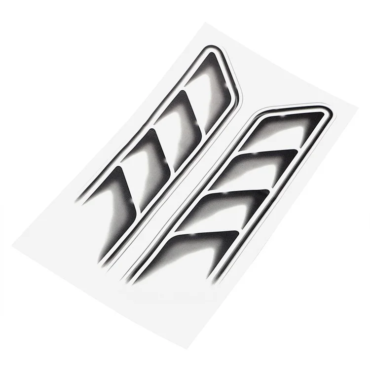 Car Hood Stickers 3D Design Car Trim Decoration Stickers Decals, Size: 37x21cm